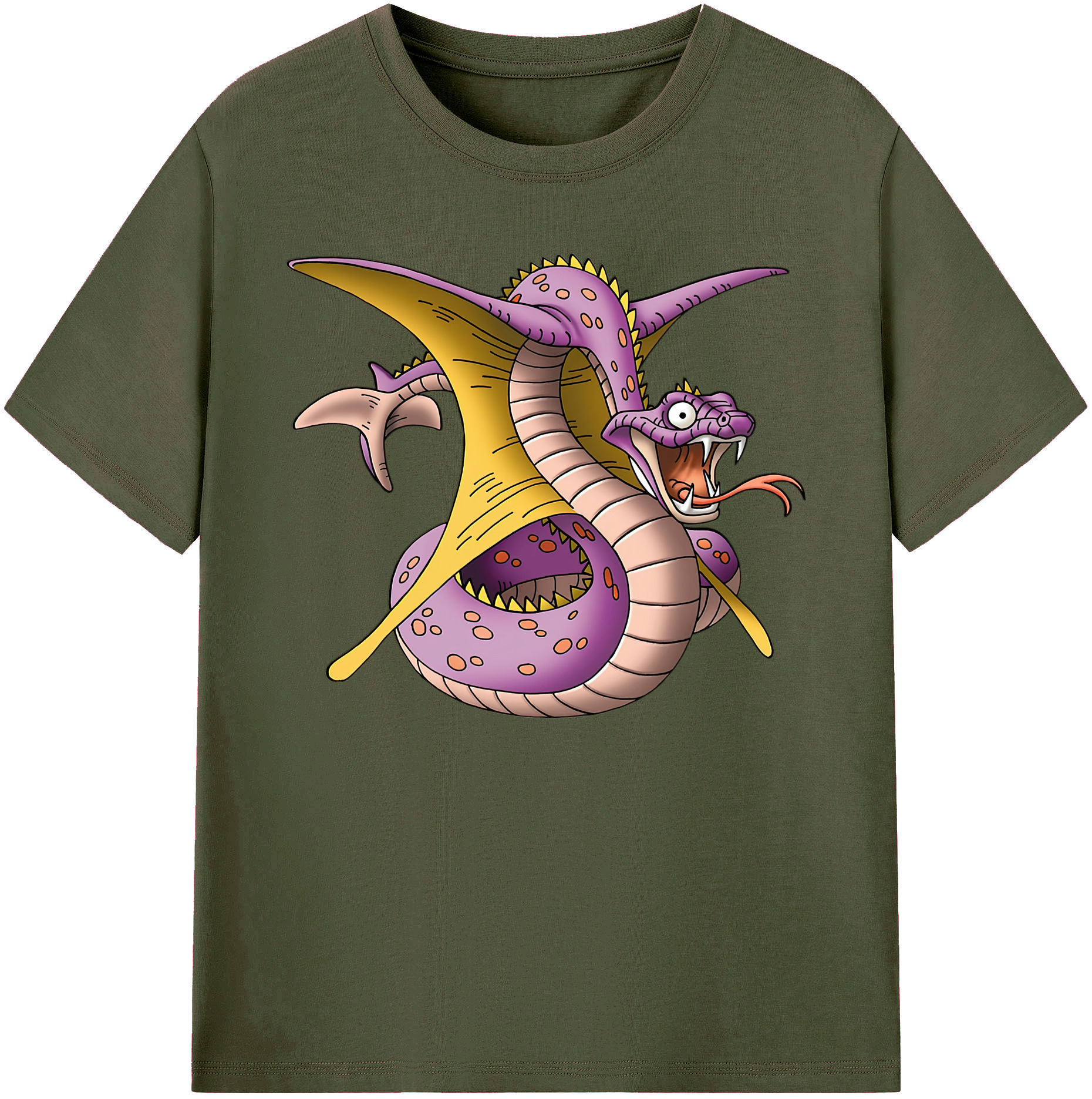（画像用） ドラゴンクエスト Doragon Kuesuto Dragon Quest 綿100％ メンズ半袖Tシャツ｜肌触りやわらか＆通気性